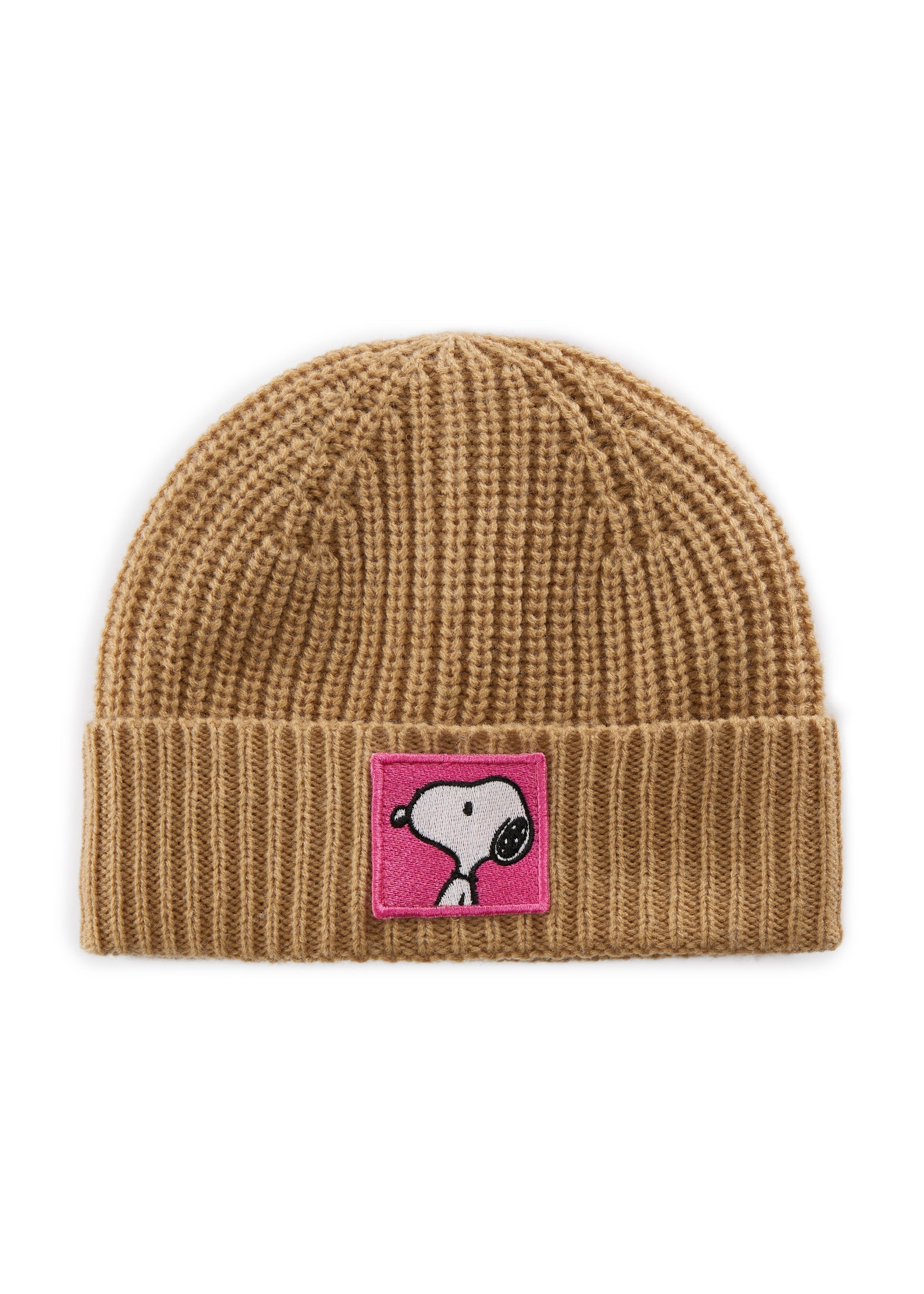 Peanuts™ Mütze in weicher Wollmischung aus Rippenstrick