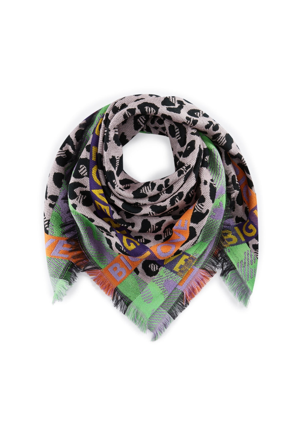 Warmes Jacquard-Tuch mit gewebtem Multimix-Muster