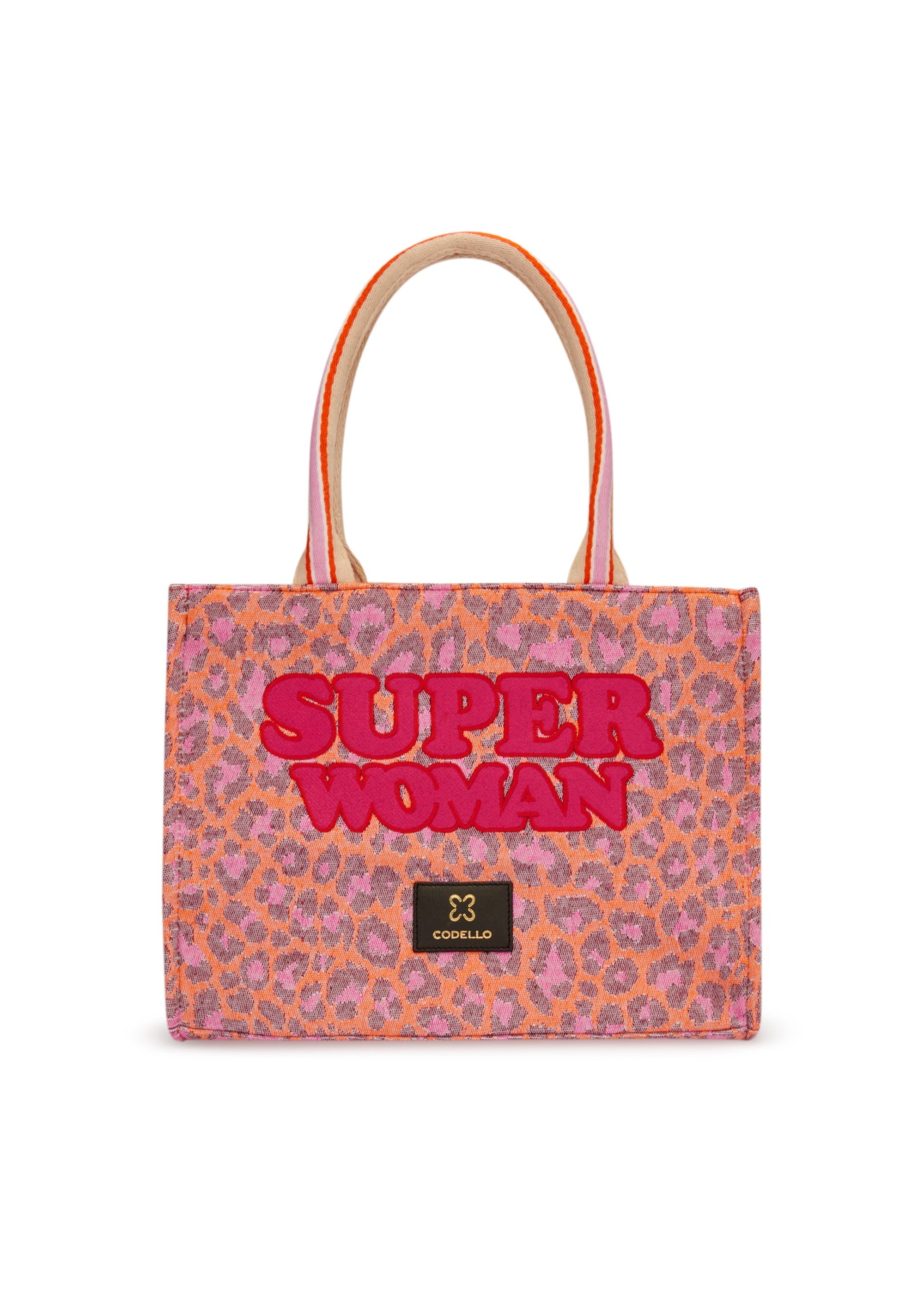 Weltfrauentag Tote aus robustem Canvas mit Leomuster