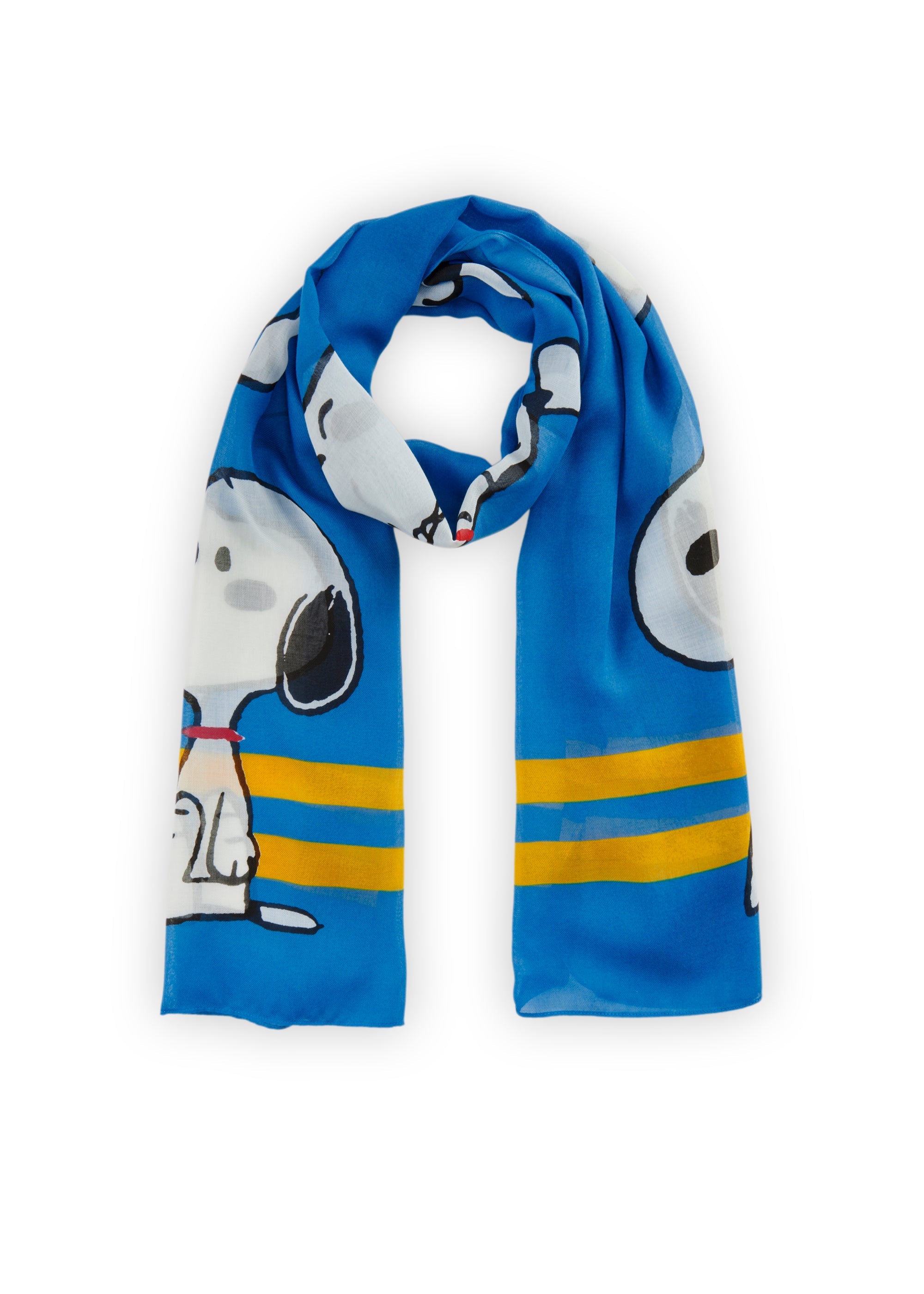 Peanuts™ Schal aus recyceltem Polyester mit Snoopy-Motiven