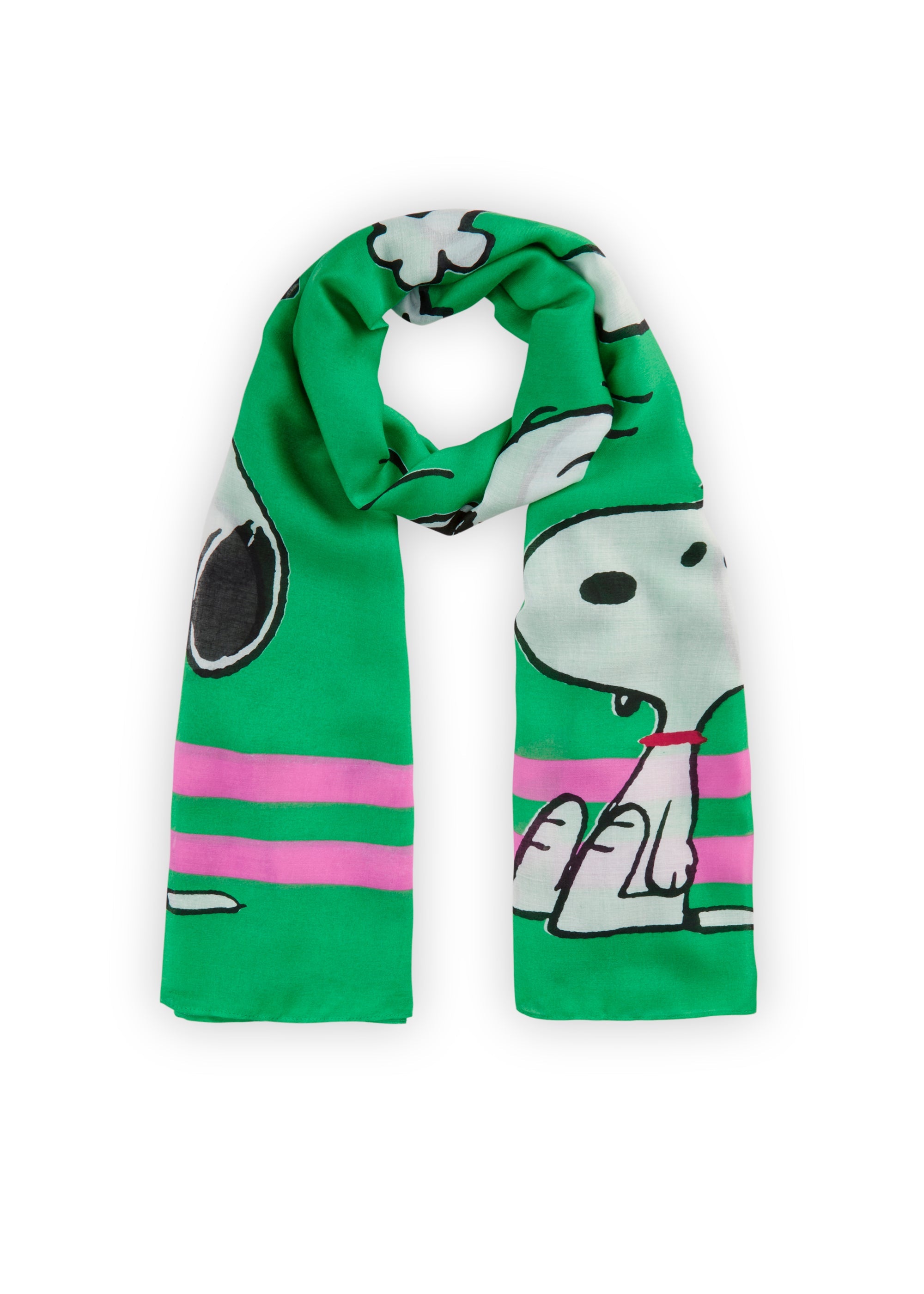 Peanuts™ Schal aus recyceltem Polyester mit Snoopy-Motiven