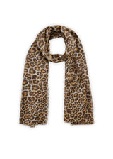 Schal aus feinem Bambus mit Leo-Muster