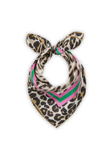 Nickituch aus reiner Seide mit Leo-Muster