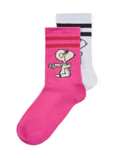 2 PAAR JACQUARD SOCKS COTTON  MIX SNOOPY ALL OVER