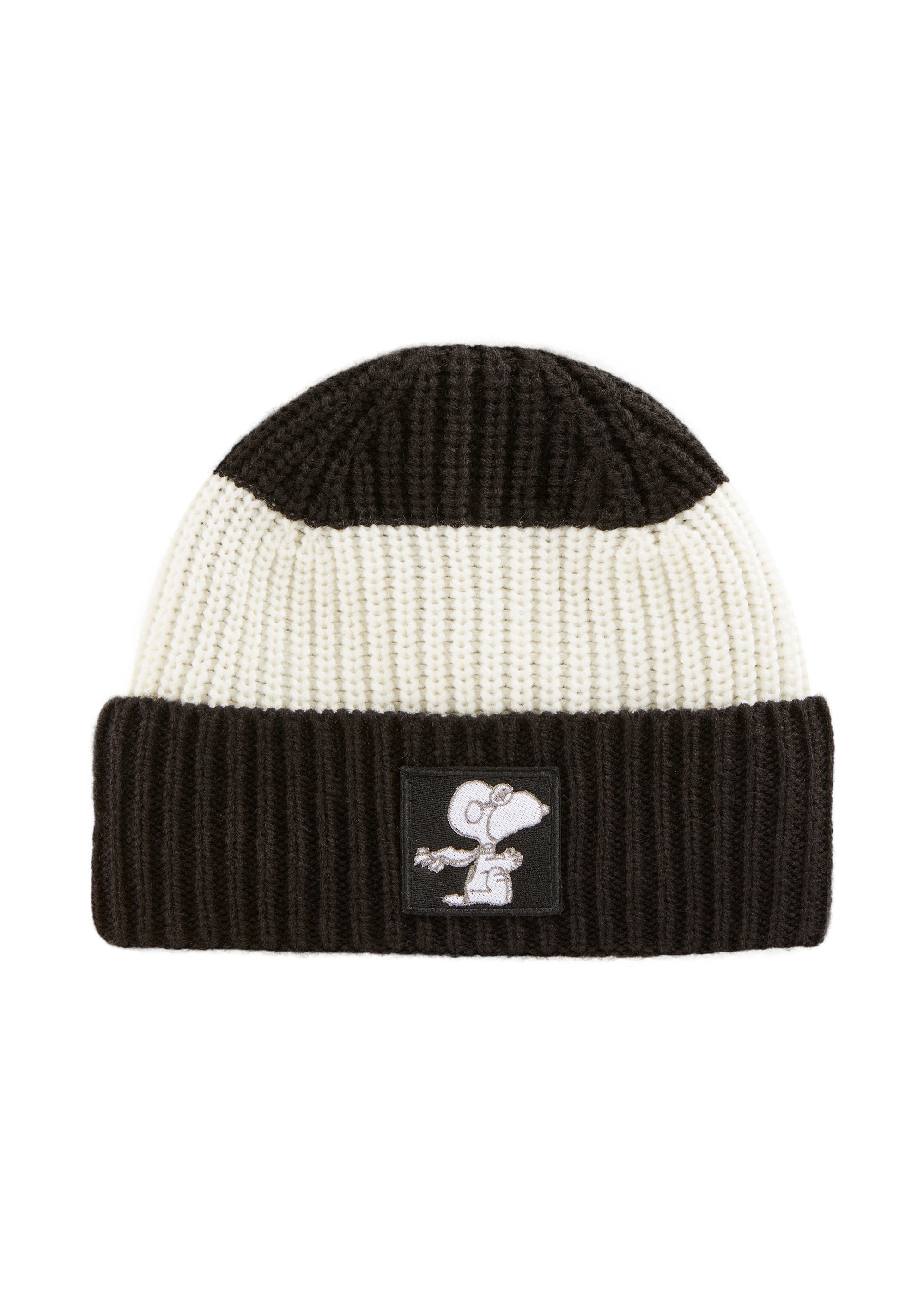 Peanuts™ Mütze in weicher Wollmischung aus Rippenstrick