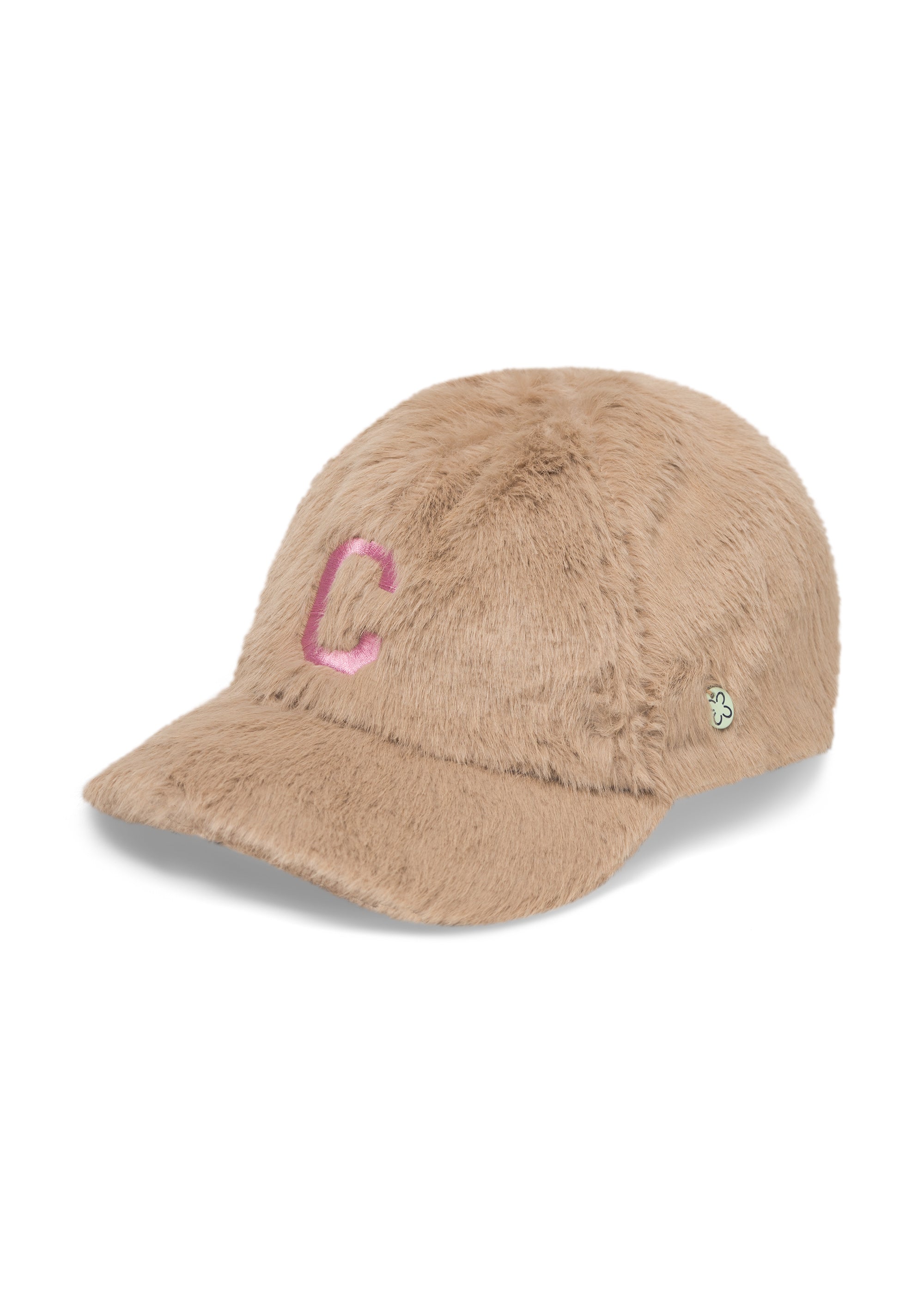 kuschelige Cap aus weichem Teddy-Plüsch mit C-Patch