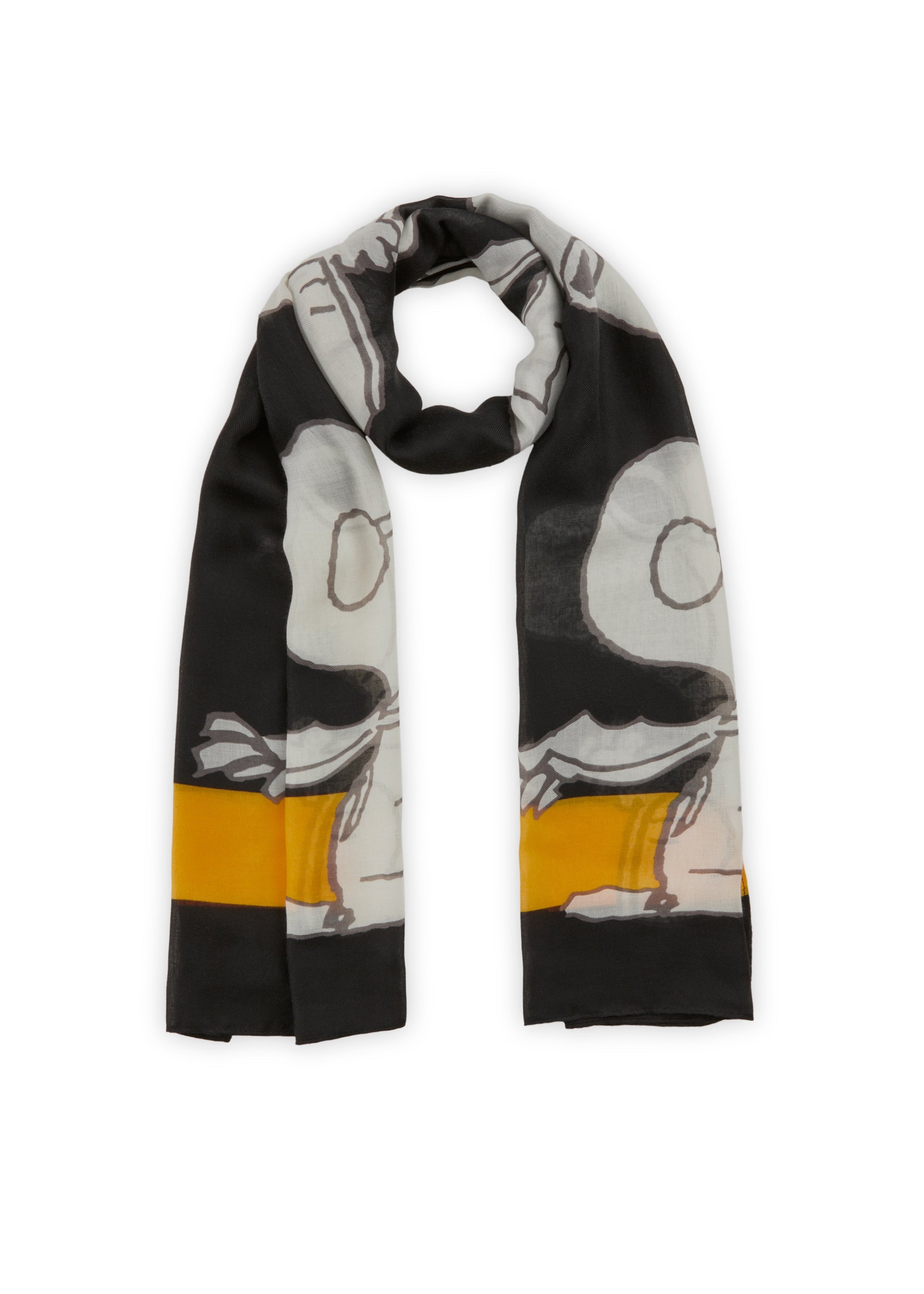 Peanuts™ Schal aus recyceltem Polyester mit Snoopy-Motiven