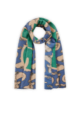 PRINTED SCARF POLYESTER/VISCOSE PEANUTS QUOTE