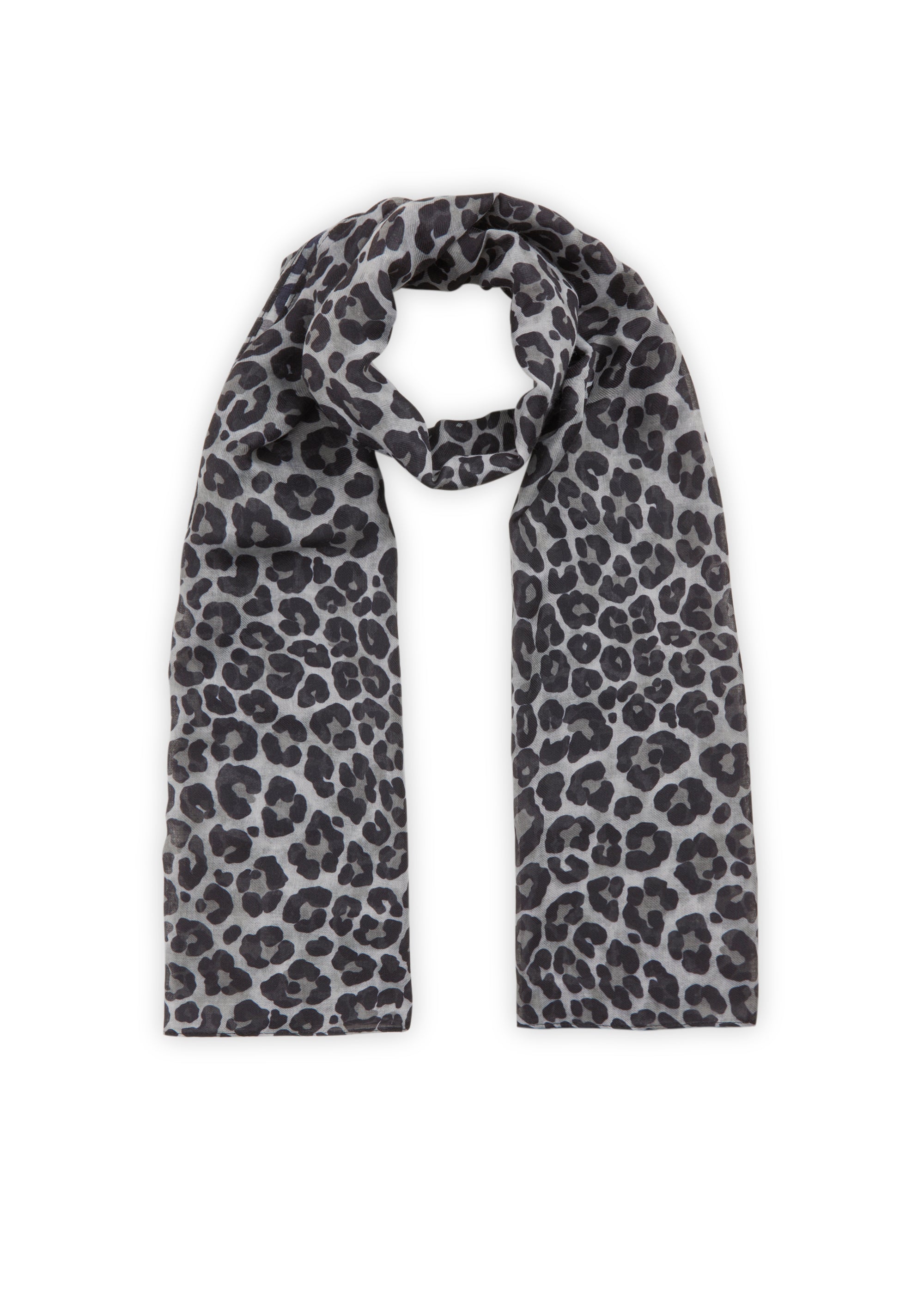 Schal aus recyceltem Polyester mit Leo-Muster