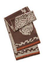 JACQUARD SCARF POLYACRYLIC LEOPARD