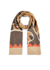 PRINTED SCARF POLYESTER/VISCOSE TIGER