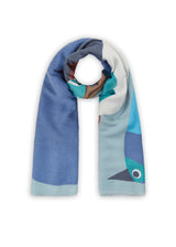 PRINTED SCARF POLYESTER/VISCOSE FOX