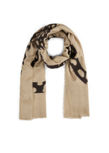 FIL COUPÉ SCARF COTTON MIX LEOPARD