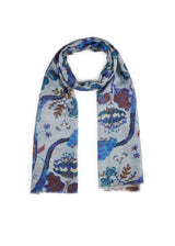 PRINTED SCARF WOOL/MODAL TREE