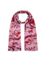 PRINTED SCARF WOOL/MODAL TREE