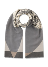 Kaschmirweicher Schal mit XL-Hundemotiv