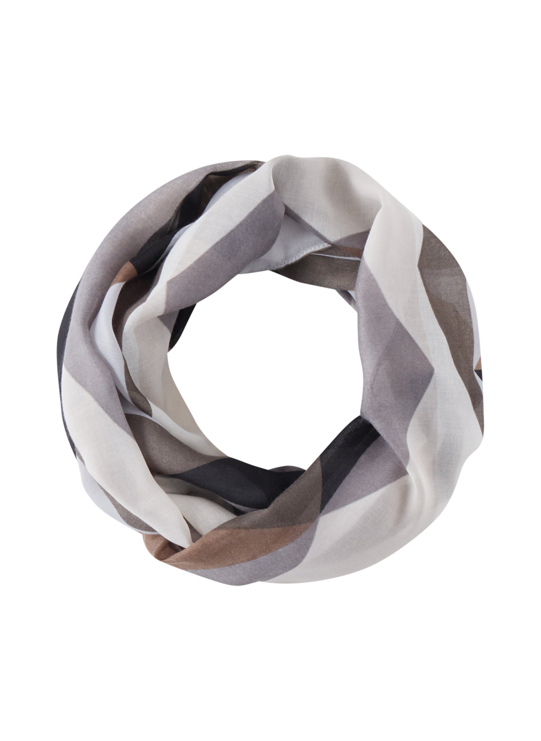 Loop aus recyceltem Polyester mit grafischem Muster