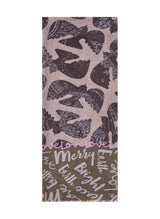 Schal mit Love-Statements und Taubenmotiven