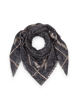 Jacquard-Tuch mit gewebtem Leo-Muster