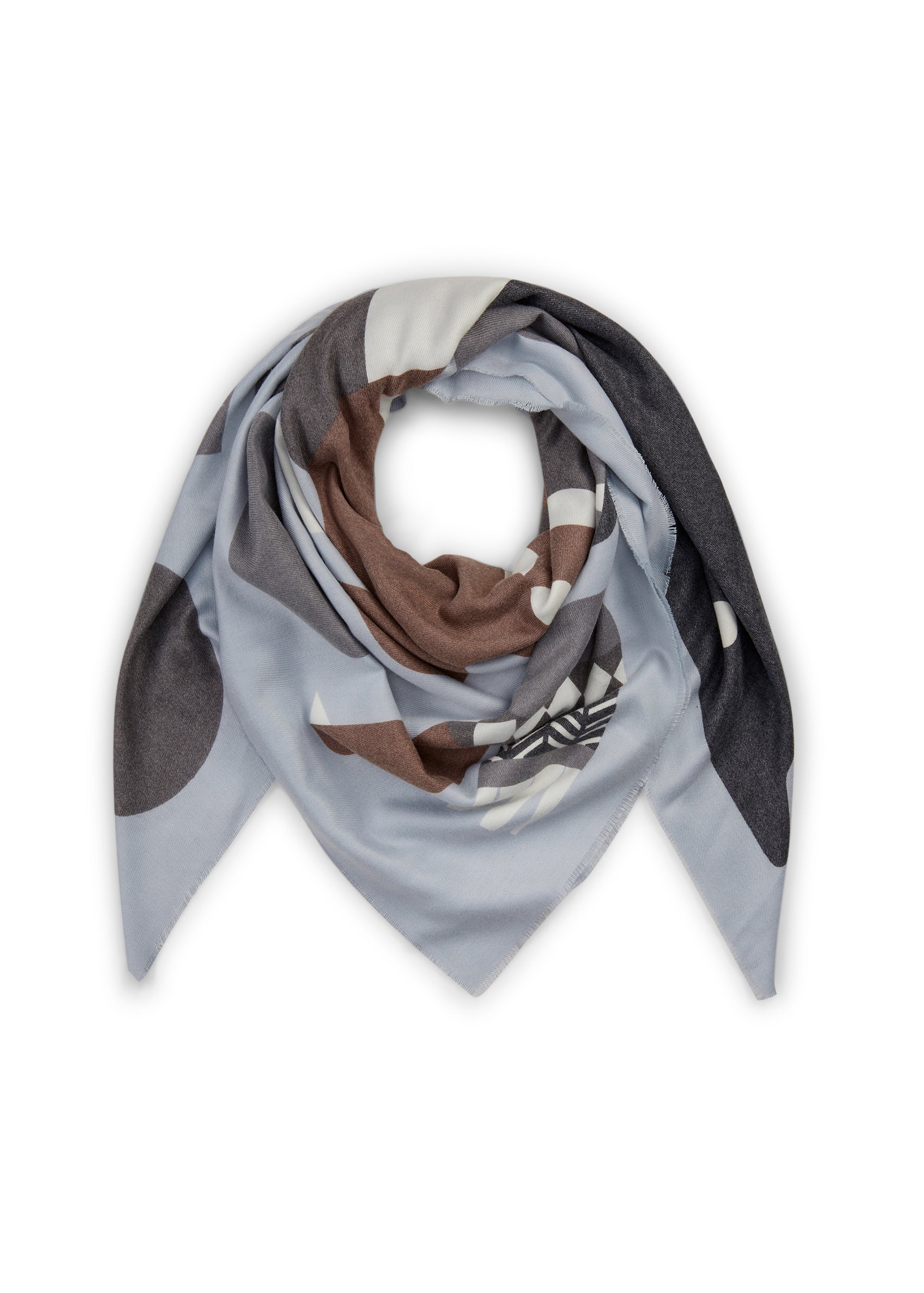 Kaschmirweiches Tuch im Scandi-Look mit Pferdemotiv