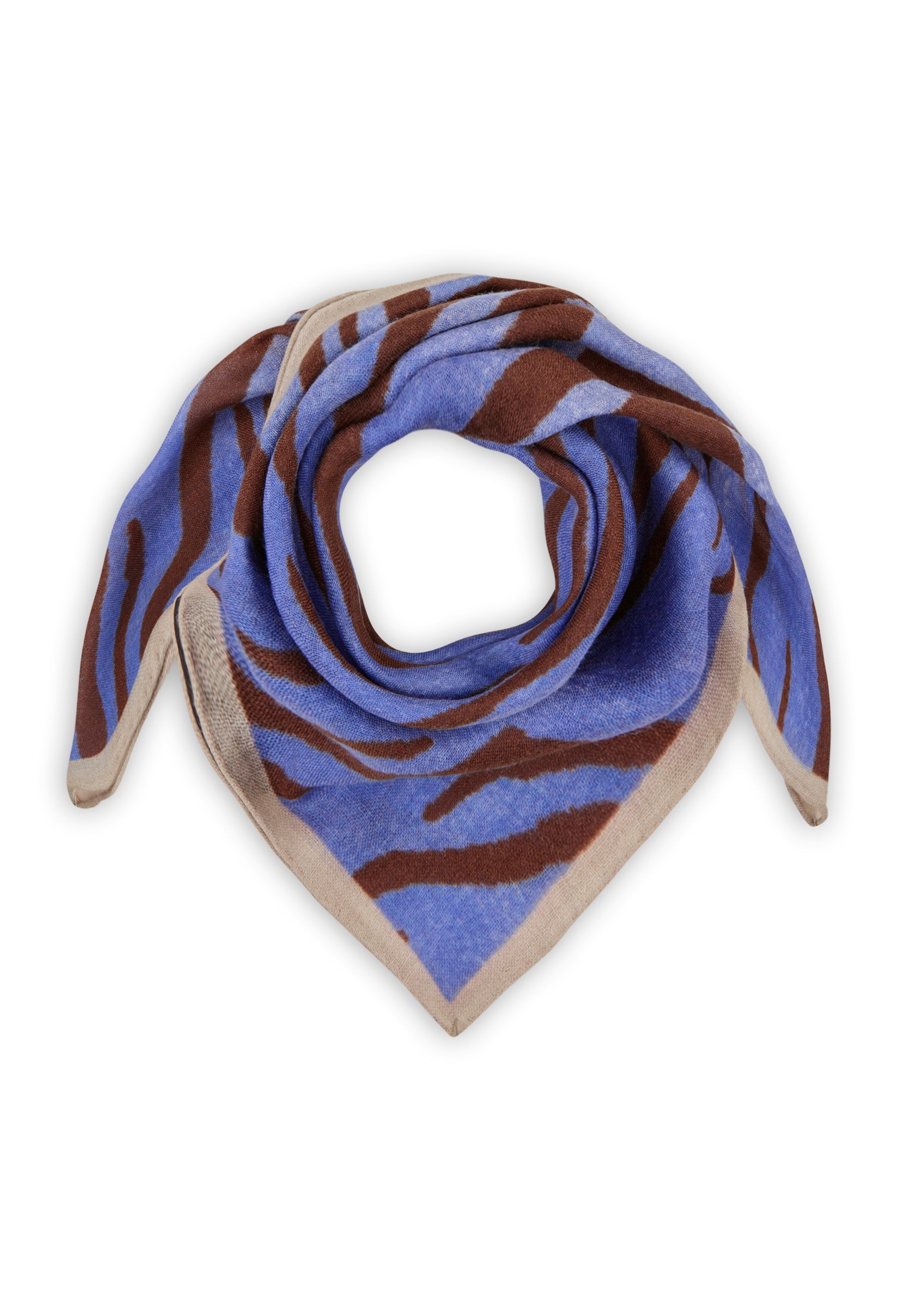 Premium Tuch aus feinster Wolle im Animal-Design