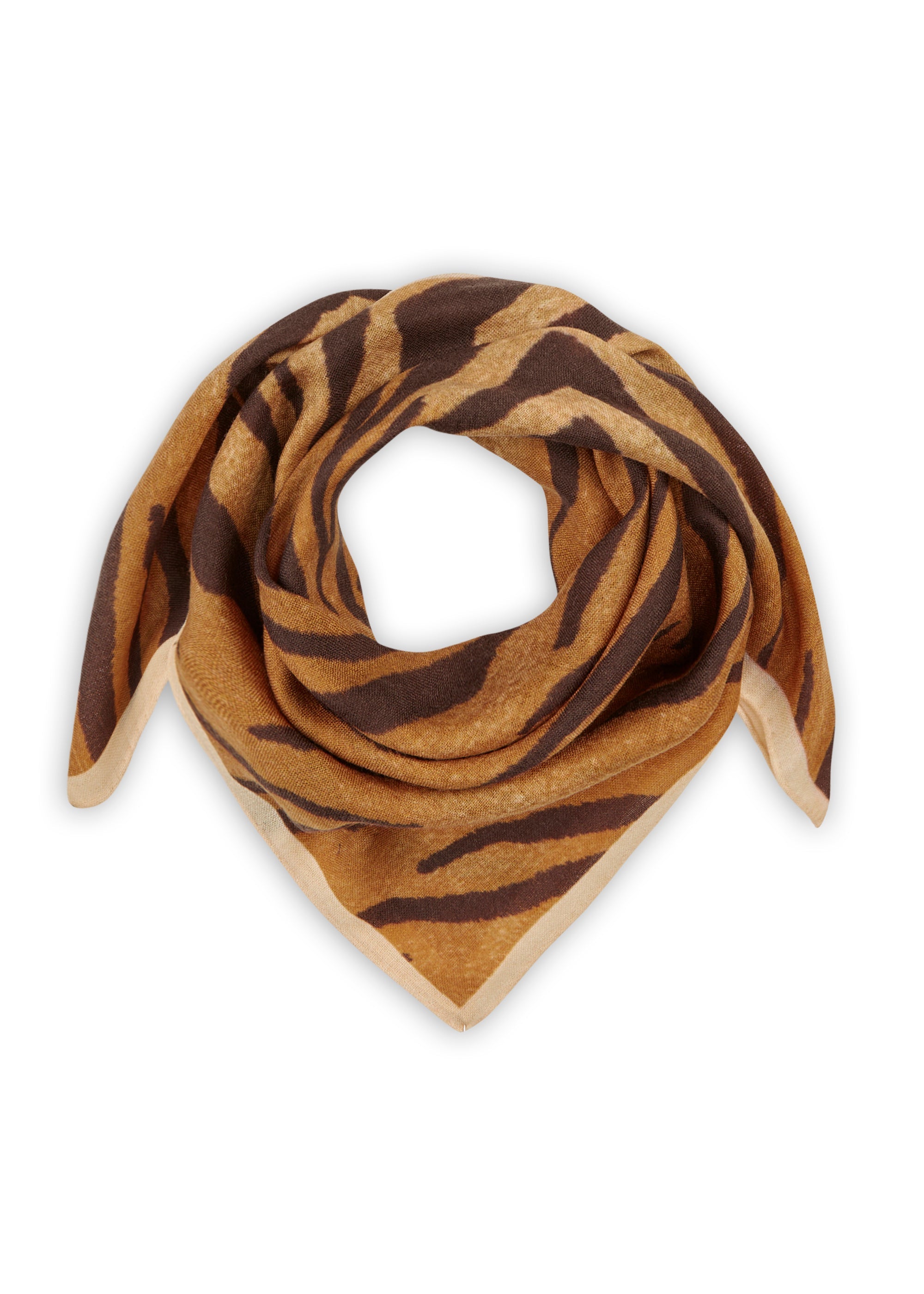 Premium Tuch aus feinster Wolle im Animal-Design