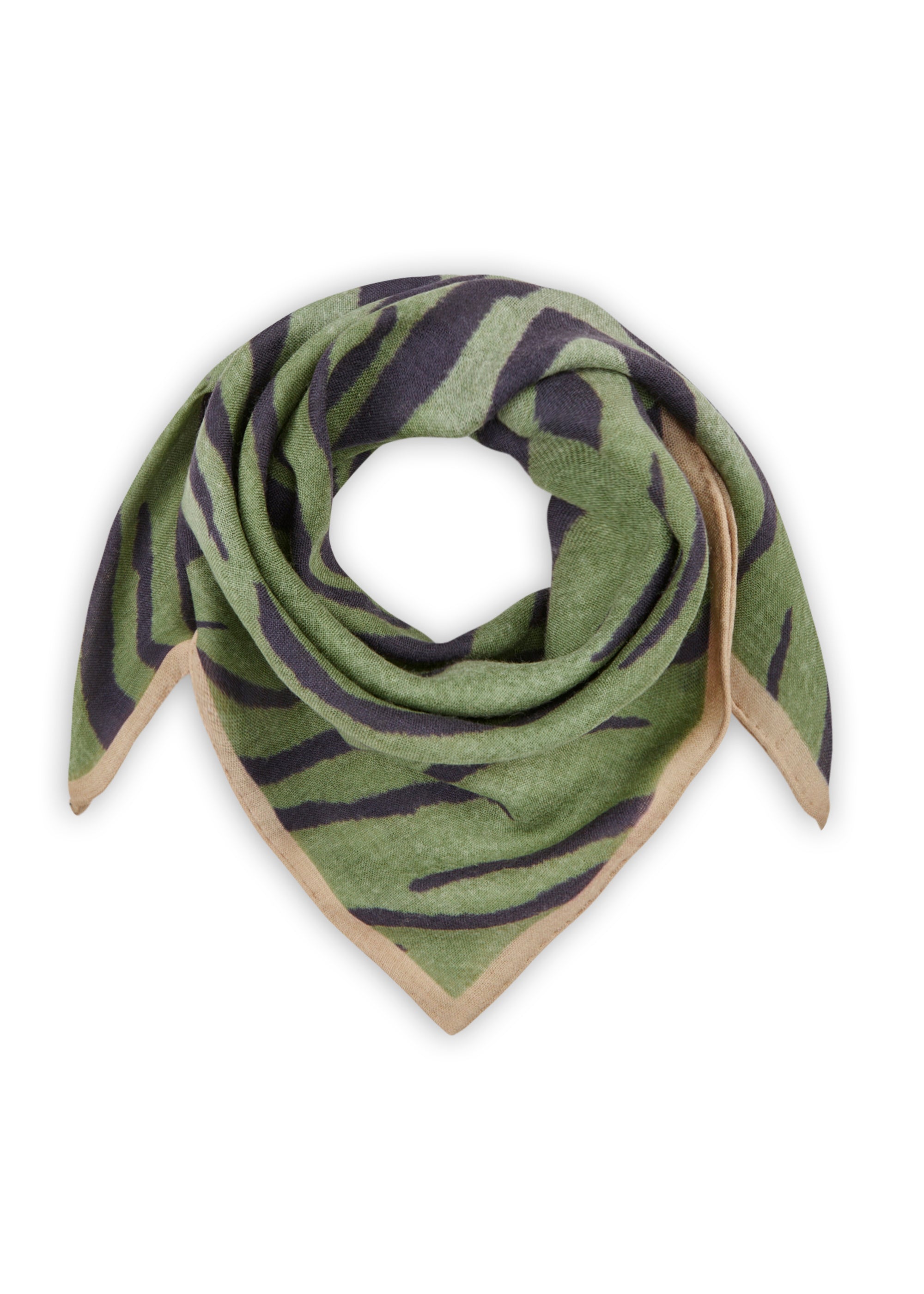 Premium Tuch aus feinster Wolle im Animal-Design