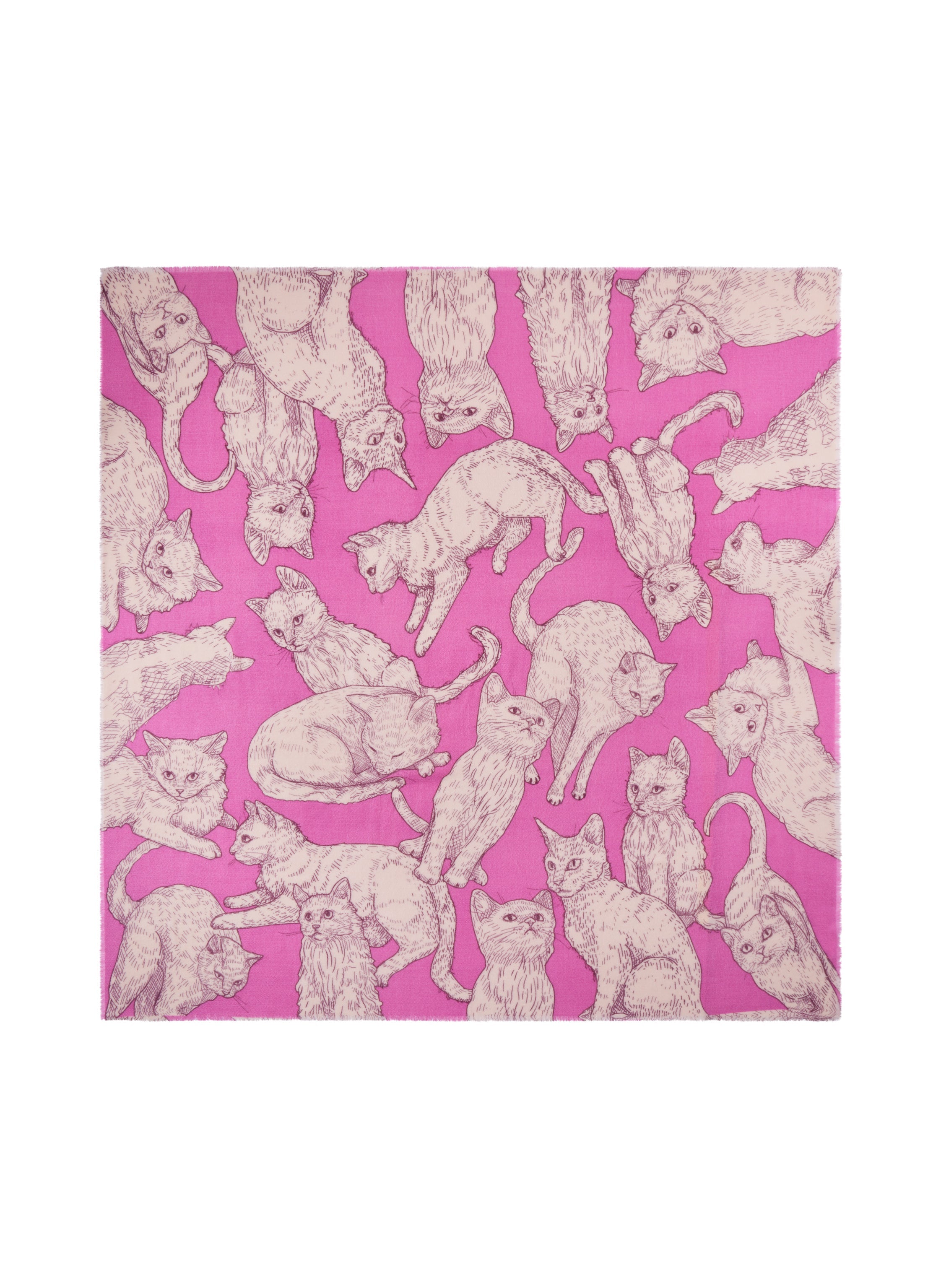 Weiches Tuch mit Katzenmotiv