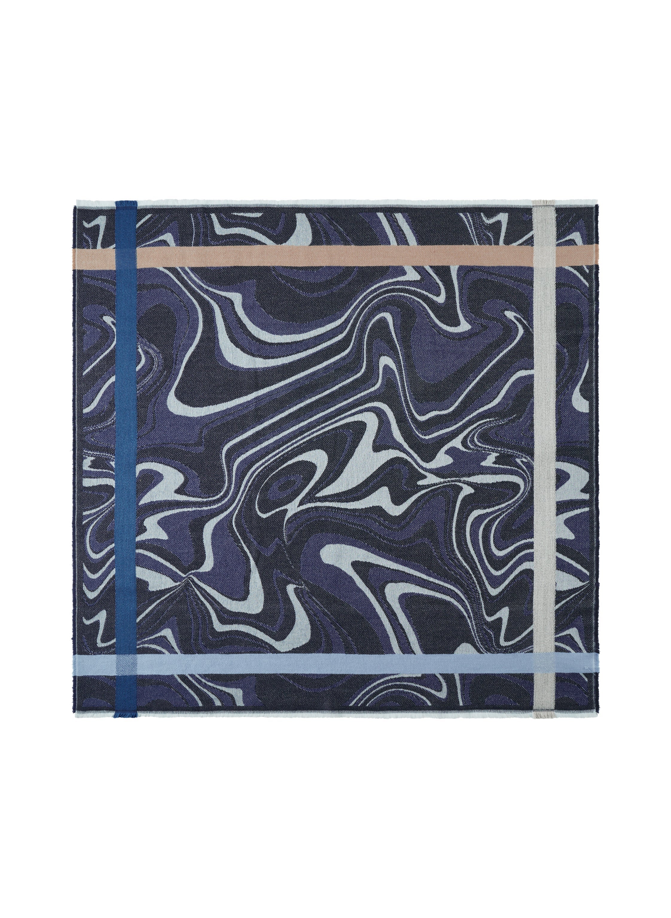 Jacquard-Tuch mit abstraktem Muster