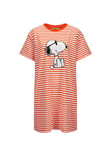 Peanuts™ T-Shirt-Kleid aus Baumwolle mit Streifen
