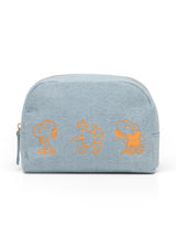 Peanuts™ Kosmetiktasche aus Denim mit Stickerei