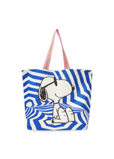 Gemusterter Shopper aus  Canvas mit Snoopy-Motiv
