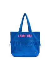 Frottee-Shopper mit Stickerei