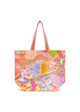 Gemusterter Shopper aus  Canvas mit Sonnen-Motiv