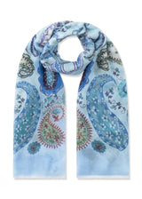 Schal aus Modal-Seide-Mix mit Paisleymuster