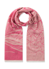 Jacquard-Schal aus Modal-Baumwoll-Mix mit Schmetterling-Motiven