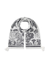 Schal aus Baumwolle mit Dschungel-Motiven