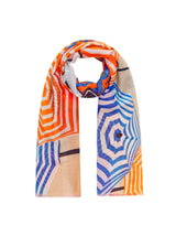 Peanuts™ Schal aus Baumwolle mit Beach-Motiv