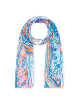 Schal aus reiner Baumwolle mit Paisley-Muster