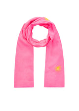 Bestickter Schal aus Baumwolle mit Sonnen-Motiven