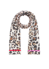 Schal aus Baumwolle mit Leomuster