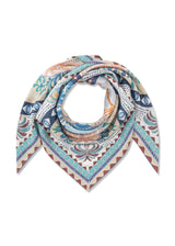 Premium Tuch aus reiner Seide mit Palmen-Motiven