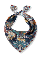 Nickituch aus reiner Seide mit Palmen-Motiven