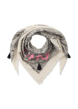 Jacquard-Tuch aus Baumwolle mit Leomuster