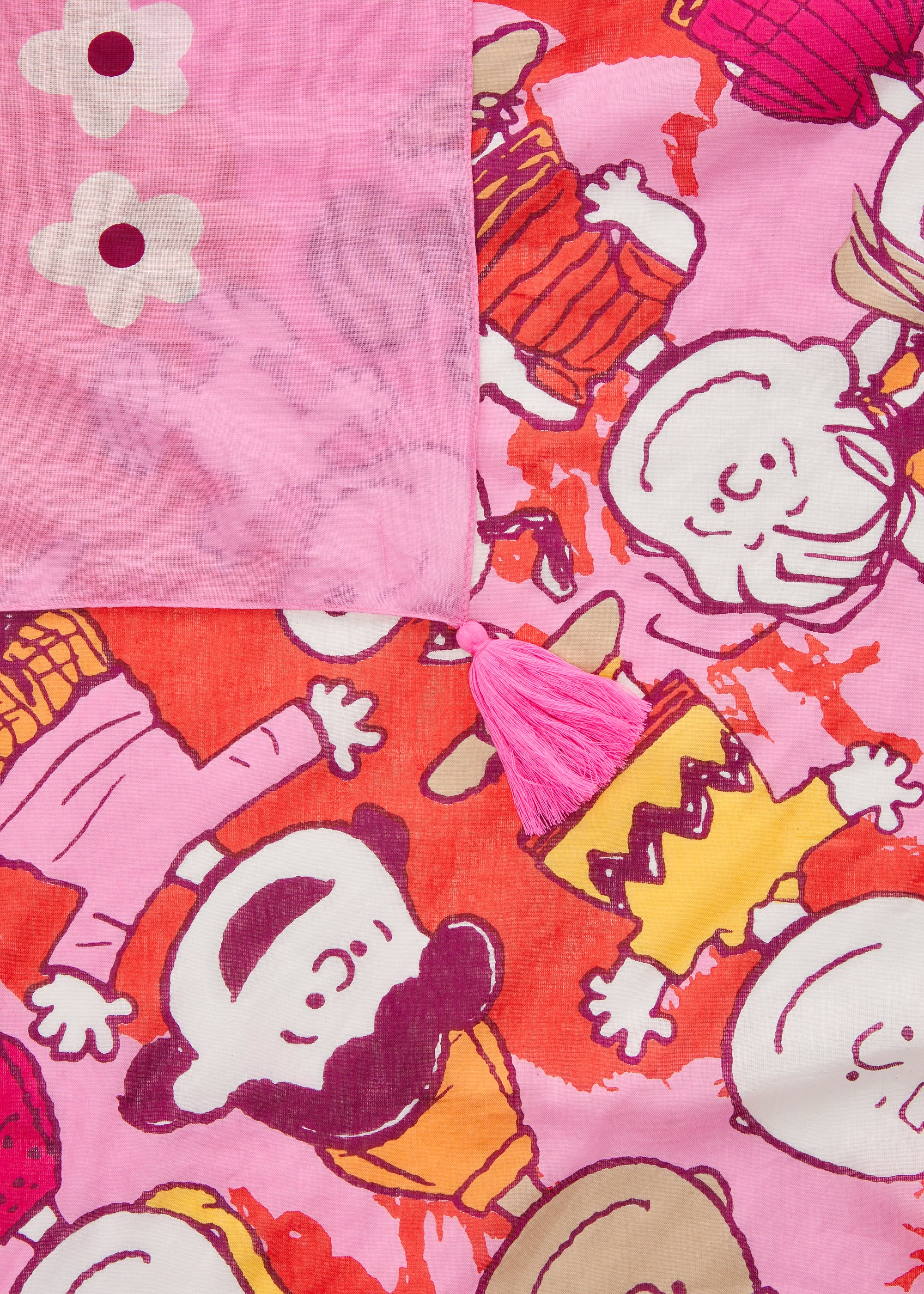 Peanuts™ Dreieckstuch aus Baumwolle – Trendiger Schal mit Allover