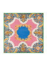 Leichtes Seidentuch mit heraldischem Muster