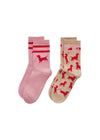 2 Paar Jacquard-Socken mit Dackel-Motiven
