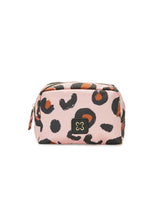 Kosmetiktasche mit rosa Leo-Muster