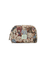 Kosmetiktasche mit Teddybär-Motiven