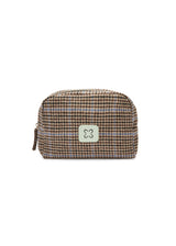 Kosmetiktasche mit Karomuster